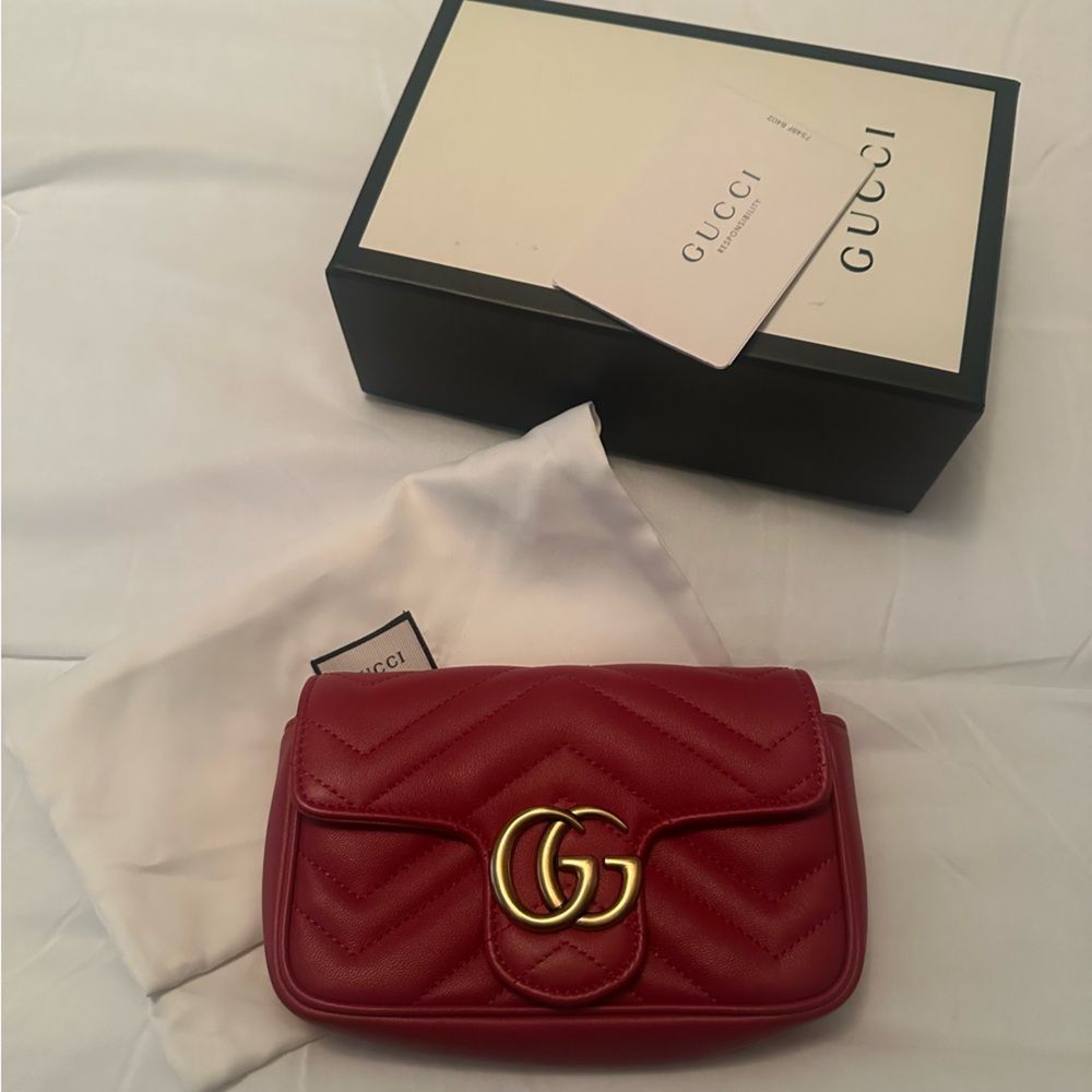 Red mini gg bag